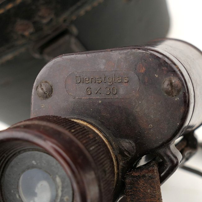 Rare Cased Bakelite 6x30 Binoculars 'Dienstglas' — image 5