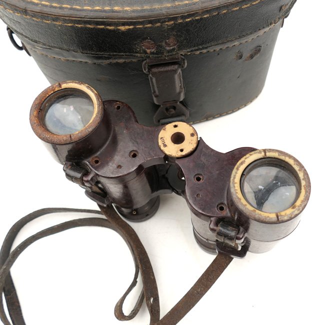 Rare Cased Bakelite 6x30 Binoculars 'Dienstglas' — image 9