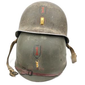 US M1 1st Lieutenant's '1st Infantry Division' Helmet 'Big Red …