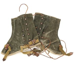 WH (Heer)/Waffen-SS 'Gebirgsjäger' Canvas Gaiters