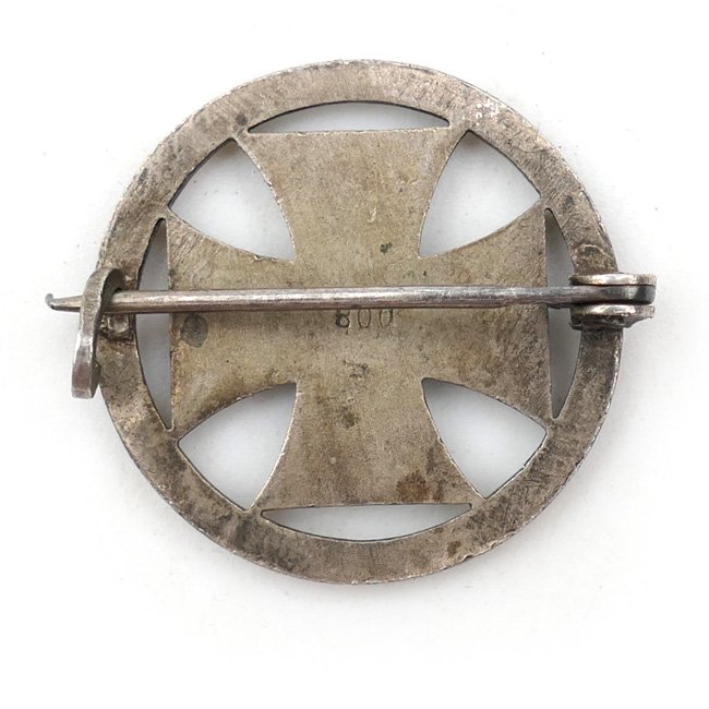 WW1 Iron Cross 1914 Silver Brooch — image 3