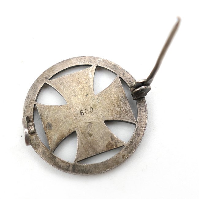 WW1 Iron Cross 1914 Silver Brooch — image 4