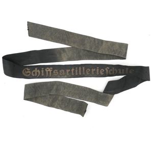 Kriegsmarine 'Schiffsartillerieschule' Cap Tally