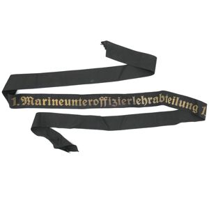 Kriegsmarine '1.Marineunteroffizierlehrabteilung 1.' Cap Tally