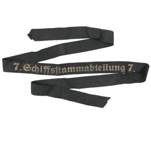 Kriegsmarine '7. Schiffsstammabteilung 7.' Cap Tally