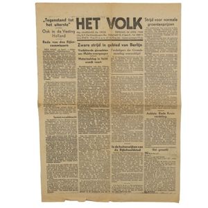 Dutch 'Het Volk' Newspaper 24 April 1945