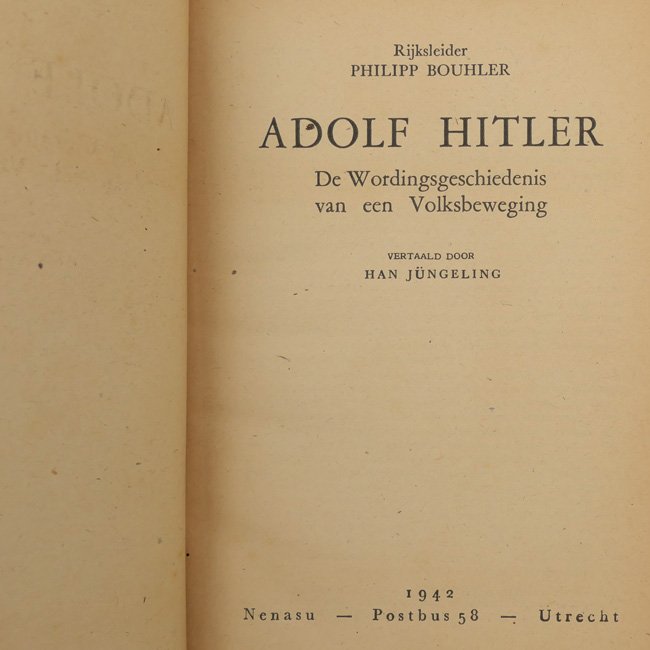Book: 'Adolf Hitler: de wordingsgeschiedenis van een volksbeweging' — image 2