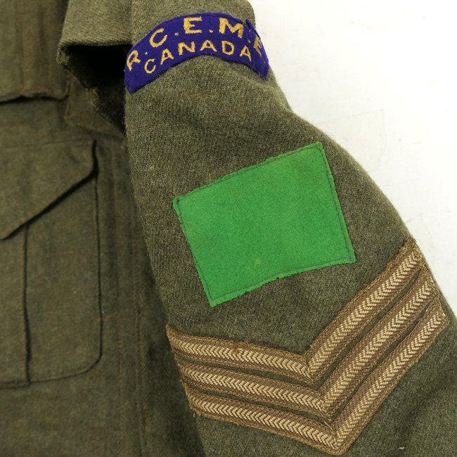 4th Canadian Armoured Division R.C.E.M.E. Battle Dress Jacket — image 6