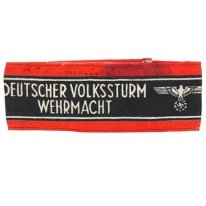 US GI Souvernir 'Deutscher Volkssturm Wehrmacht' Armband