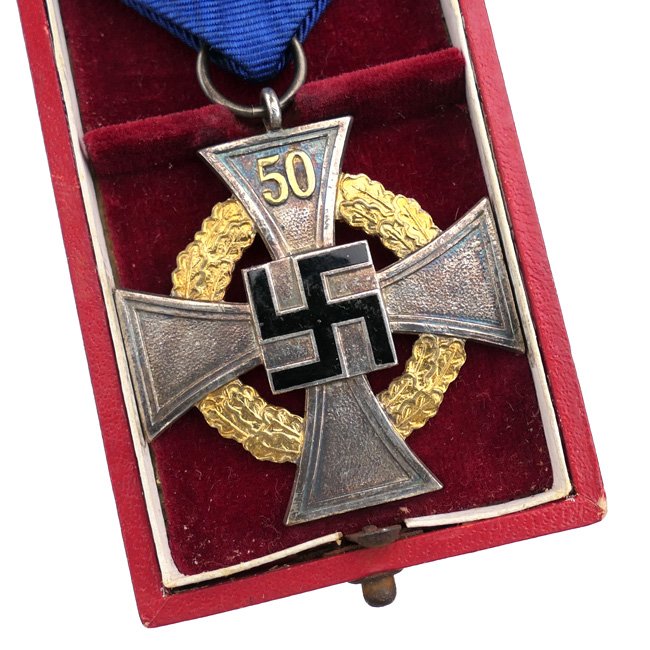 Cased Fifty Years Faithful Service Medal — image 2