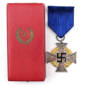 Cased Fifty Years Faithful Service Medal
