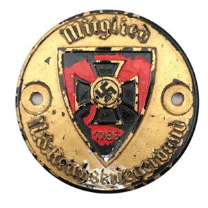 Member of the 'Reichskriegerbund' Door Plaque