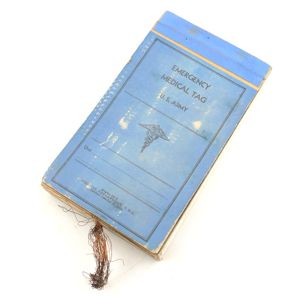 Rare Emergency Medical Tag U.S. Army Booklet