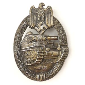 Panzer Assault Badge in Bronze 'Frank & Reif'