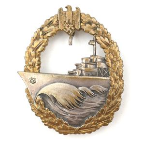 Kriegsmarine Destroyer War Badge 'G.W.L.'