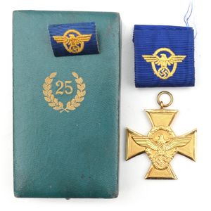 Cased Police 25 Years Long Service Award