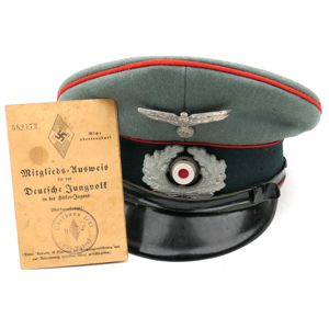 Named WH (Heer) Artillery EM/NCO's Visor Cap