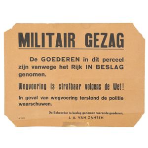 Dutch 'Militair Gezag' Poster