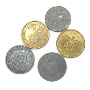 5 German 5 & 10 Reichspfennig Coins