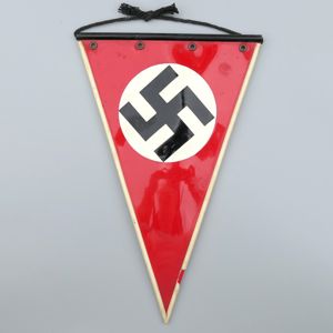 Celluloid construction NSDAP Swastika Pennant