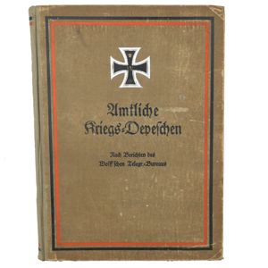 Book: 'Amtliche Kriegs-Depechen' 1917