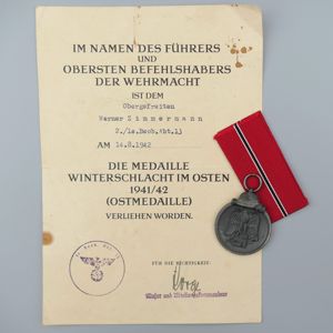 'Ostmedaille' & Award Document