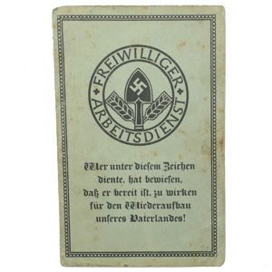 'Freiwillige Arbeitsdienst' Member Pass