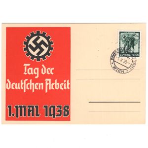 'Tag der deutschen Arbeit 1938' Postcard