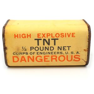 Empty US TNT ½ Pound High Explosive Charge