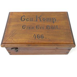 Wooden Box 'Gen.Komp.Gren.Ers.Btl.466'