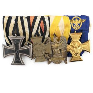 4-piece medal-bar or 'Spange'