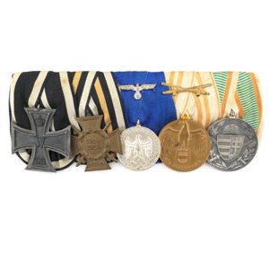 Wehrmacht 5-Piece Medal Bar