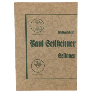 'Waffenfabrik Paul Seilheimer' Sales Catalog