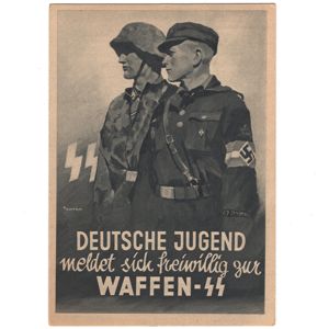 'Waffen SS Recruitment' Postcard