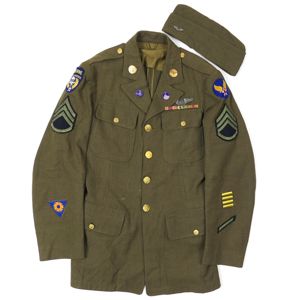 USAAF Staff Sergeant Service Tunic & Overseas Cap