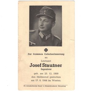 WH (Heer) Death Notice