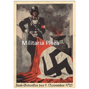 'Zum Gedenken des 9. November 1923' SS Postcard