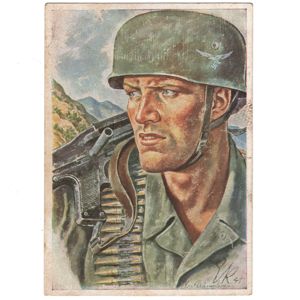 Ernst Kretschmann - 'Kreta Kämpfer' Postcard