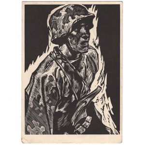 'Männer der Waffen-SS - Angriff' Postcard