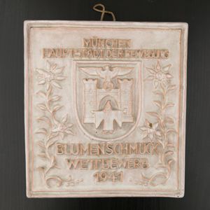 'Blumenschmuck Wettbewerb 1941' Ceramic Tile