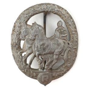 German Horse Driver's Badge in Bronze
