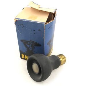 WW2 Dutch Black Out Lightbulb in Carton Box