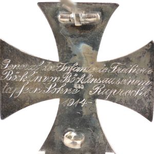 WW1 Iron Cross 1st Class - engraved