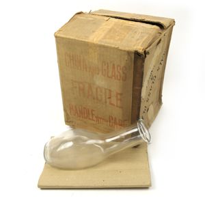 WW2 British Military Glass Urine Bed Bottle