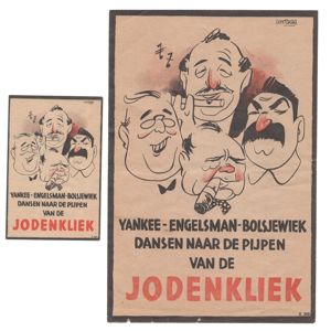 Set of 2 NSB 'Jodenkliek' Pamphlets
