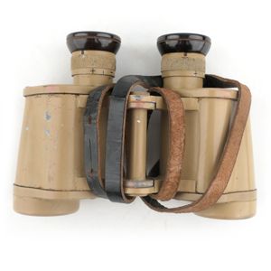 Late War Tan Painted Wehrmacht 6x30 Binoculars
