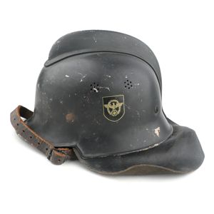 German M34 DD 'Feuerschutzpolizei' Helmet