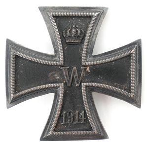 WW1 Iron Cross 1st Class '800' silver