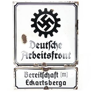 DAF Enamel Signs 'Bereitschaft Eckartsberga'