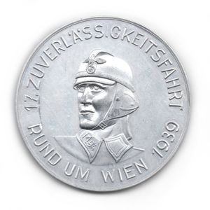 NSKK '17. Zuverlässigkeitsfahrt Rund um Wien 1939' Plaque